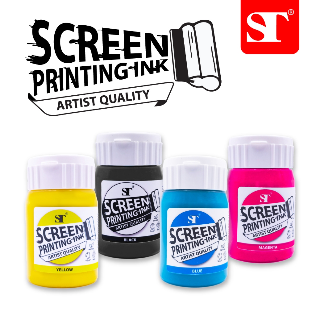 ST SCREEN PRIN TING INK หมึกพิมพ์สกรีน 250ml | Shopee Thailand