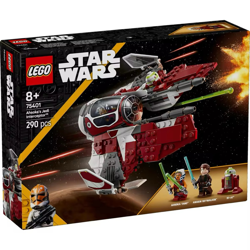 LEGO Star Wars 75401 Ahsoka's Jedi Interceptor (290 Pieces) | Shopee ...
