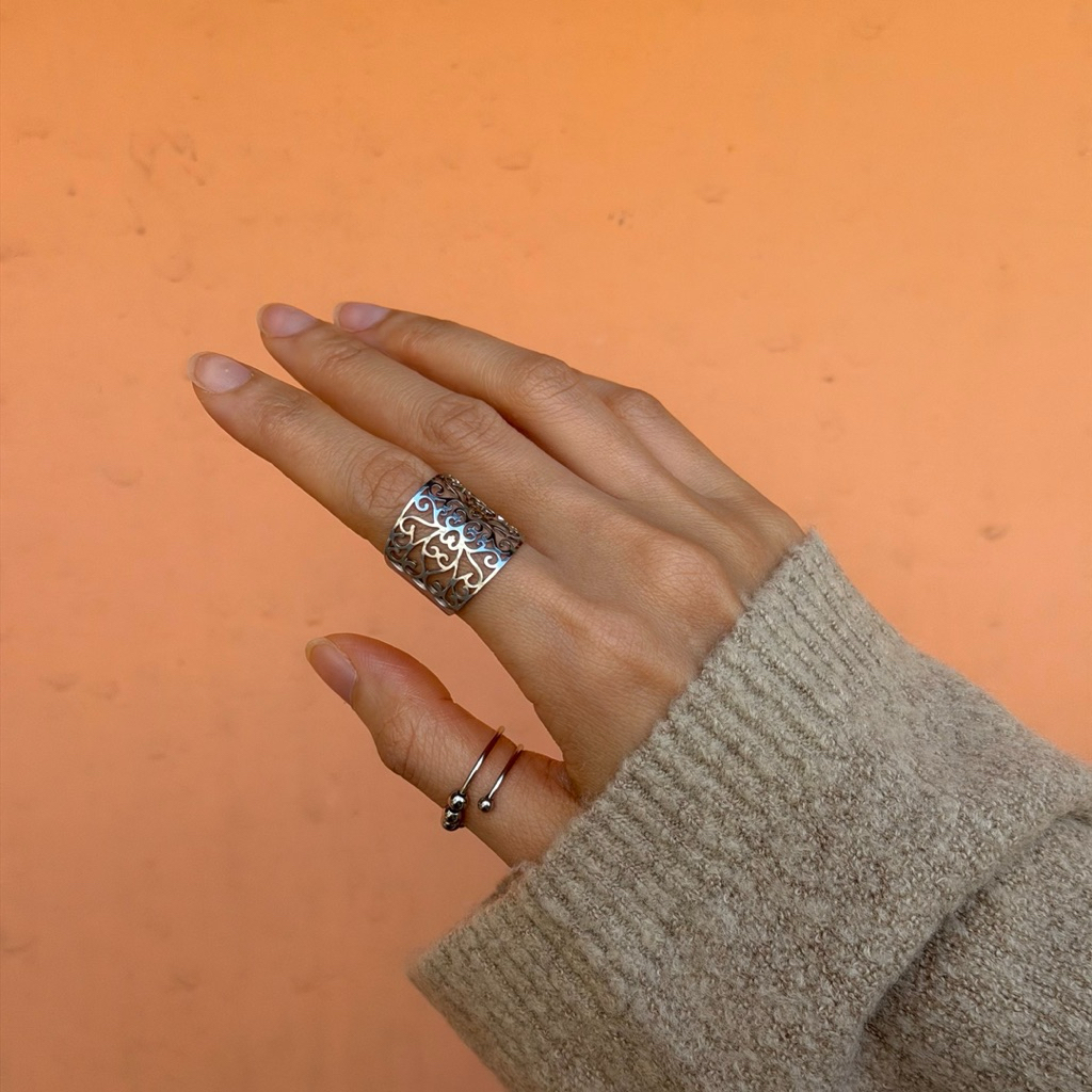 แหวน Orchid mesh open ring - wheniloveilove | Shopee Thailand
