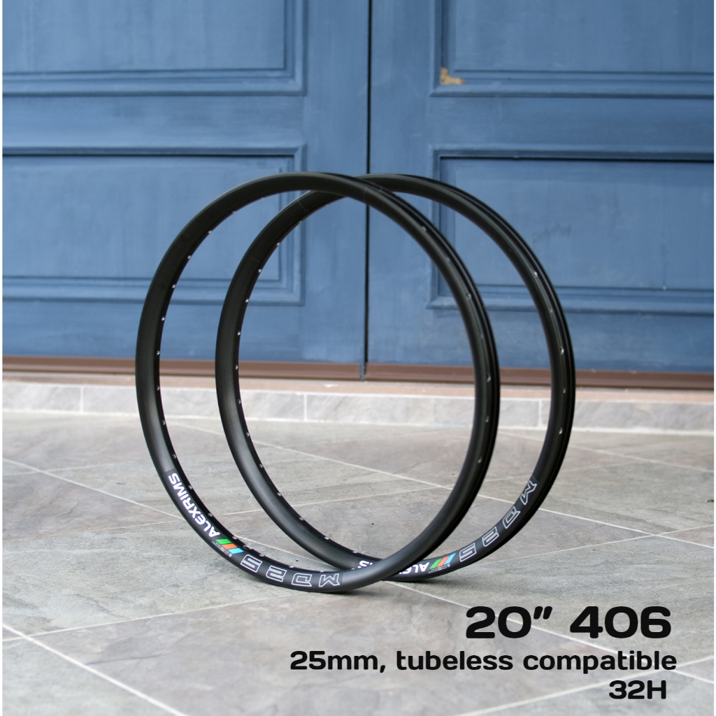 วงล้อ 20 นิ้ว จักรยาน Alexrims รุ่น MD25 (406x25) 32H, Tubeless ...