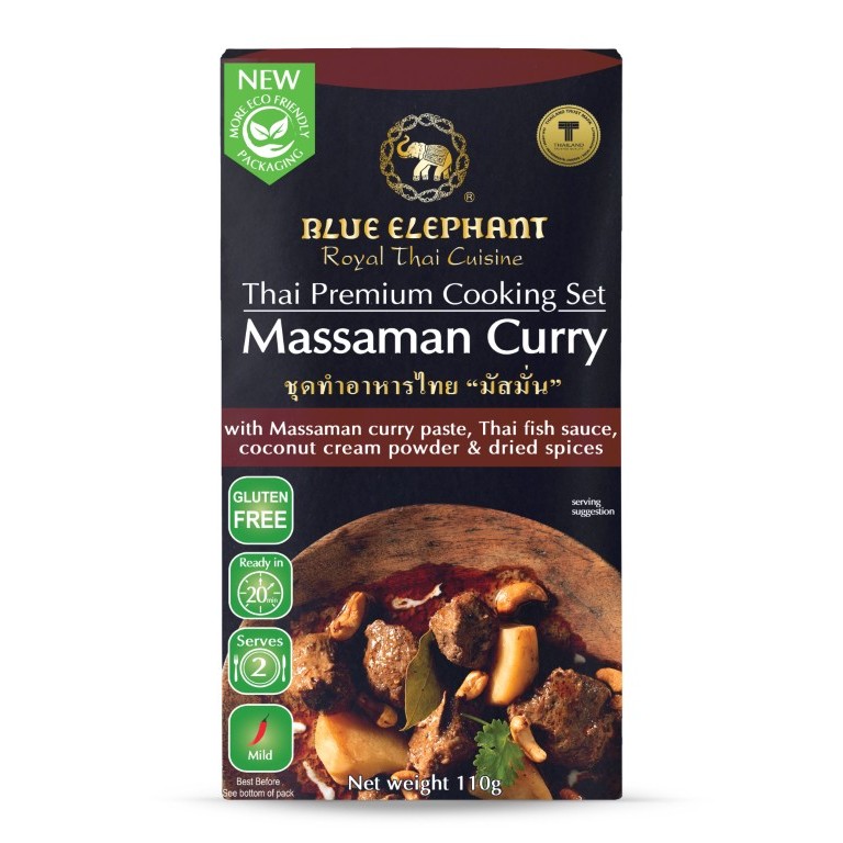 Blue Elephant cooking set Massaman curry paste 110g | Shopee Thailand