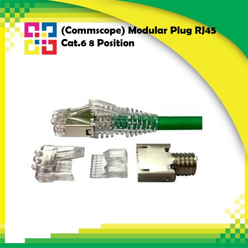 Commscope 6-2111989-3 Modular Plug Category 6, shielded, 8-position ...