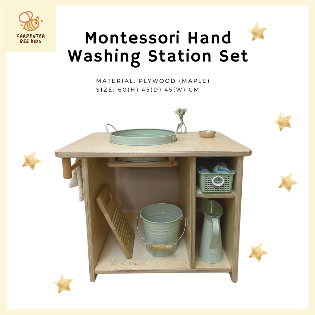 Montessori Hand Washing&Clothes Washing Table ชุดโต๊ะอ่างล้างมือ ซักผ้า ...