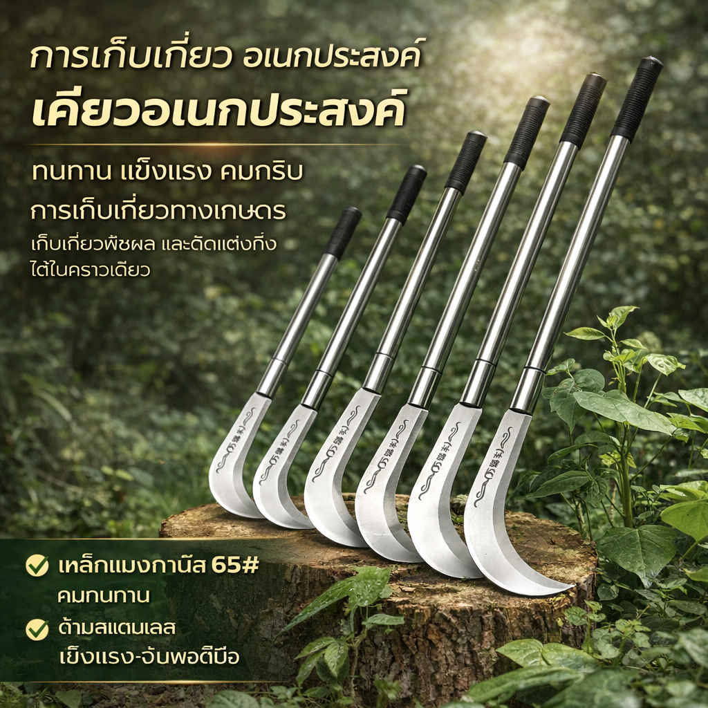 มีดตัดหญ้า เคียวแมงกานีส มีดพร้า มีดเหล็กแมงกานีส เคียว เคียวตัดกิ่งไม้ มีดเกี่ยวหญ้า มีดแมงกานีส มีดเคียว