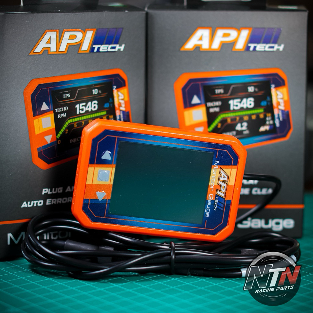 API TECH Monitor Gauge เกจวัดอัจฉริยะ จอแสดงผลการทำงานเครื่องยนต์ วัด ...