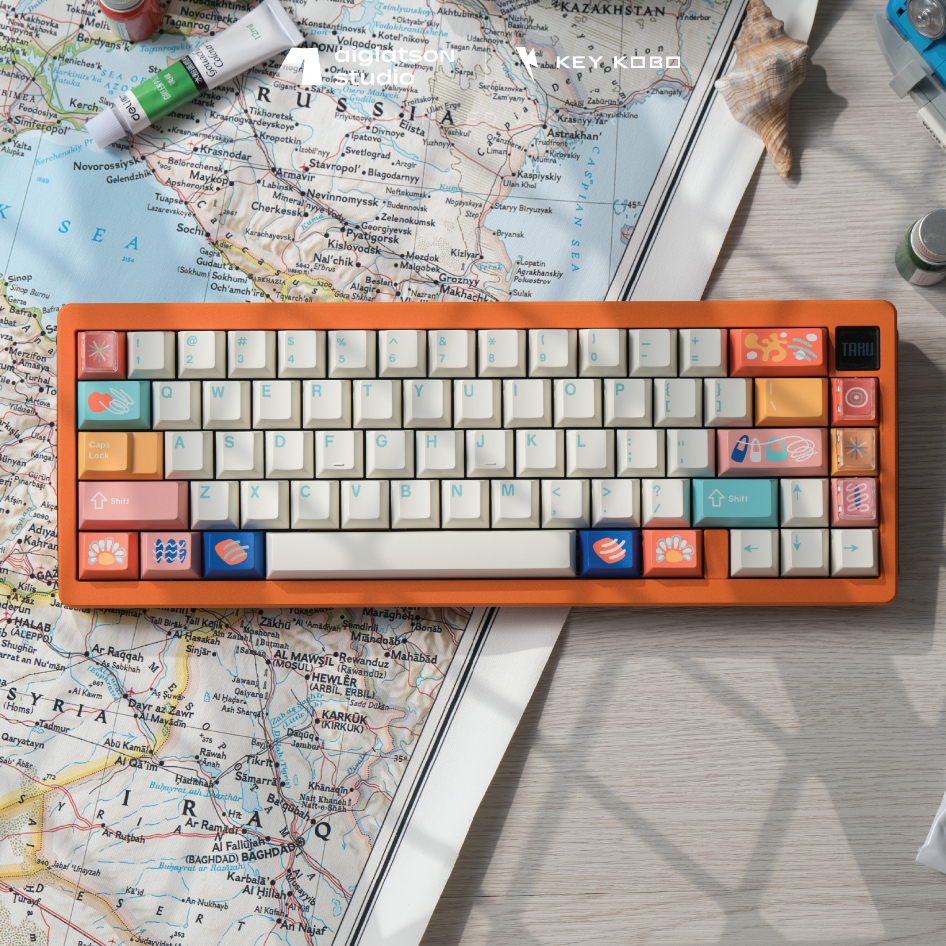 (พร้อมส่งในไทย) คีย์แคป KKB Cinque Terre - Keycap KKB ABS Doubleshot ...