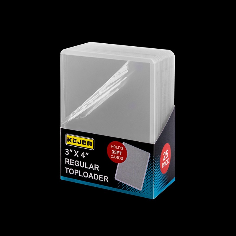 Toploader 3x4 นิ้ว 35PT ซองแข็งใส่การ์ด มีฟิล์มกันรอย สีใส / สีฟ้า 25 ...