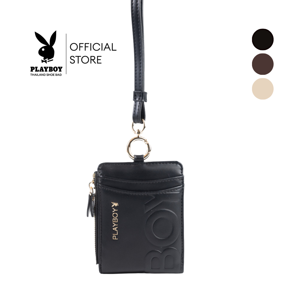 Playboy รุ่น VICE Wallet กระเป๋าสตางค์มีสายคล้องคอในตัว รหัส ST ...