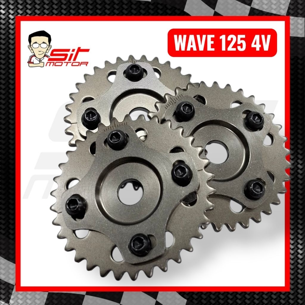 เฟืองแคมปรับองศา wave 125 4V บังลม | Shopee Thailand