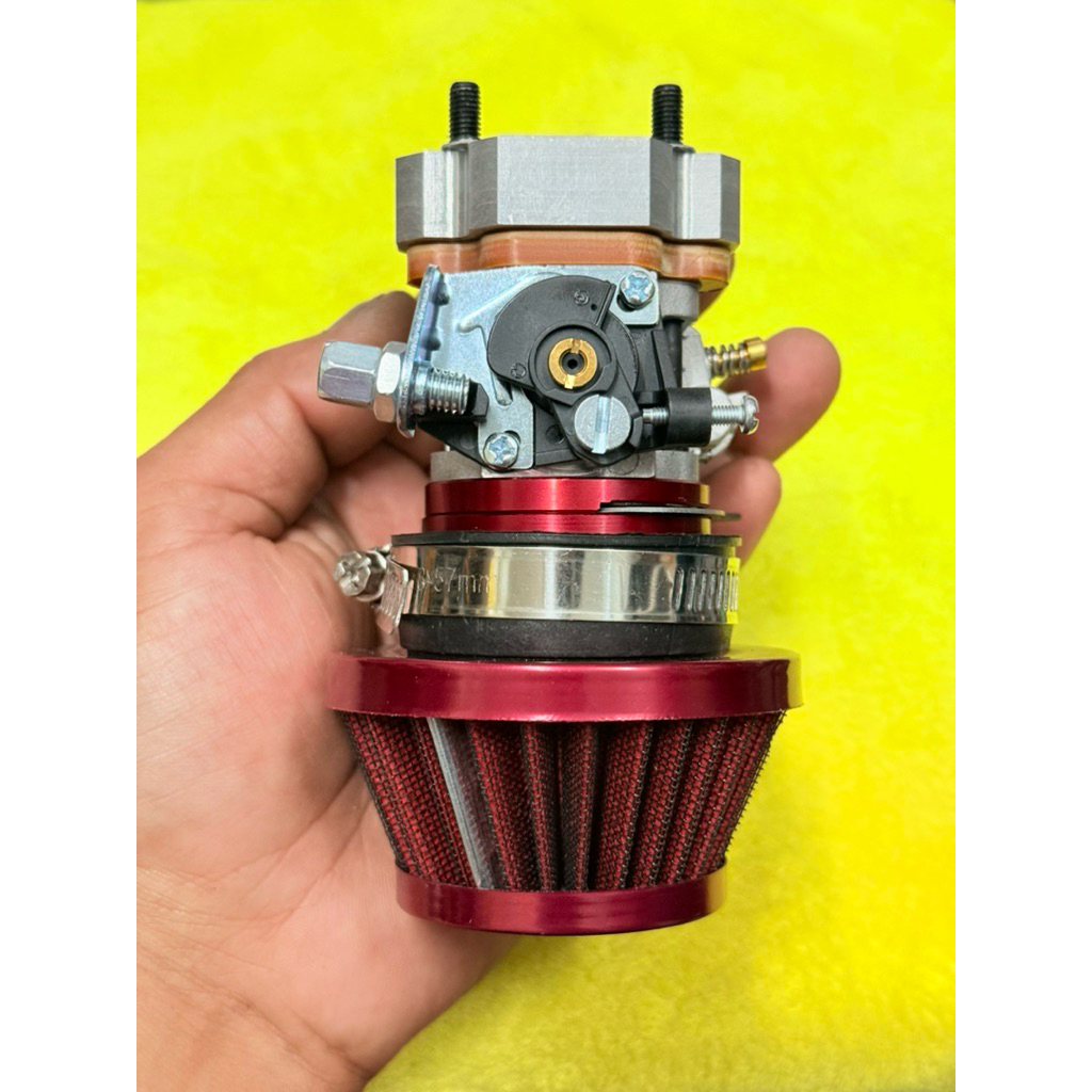 ชุดแปลงคาร์บูเรเตอร์ Kawasaki TD40 ประกอบด้วยหน้าแปลนคาร์บู คาร์บูผ้า ...
