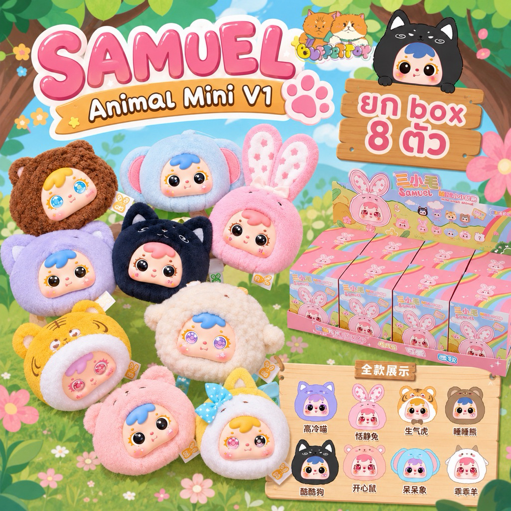 [ 🇹🇭พร้อมส่งในไทย ] ซามูเอลสัตว์ V1 ยกbox 8 ตัว เปลี่ยนตาได้ / Samuel ...
