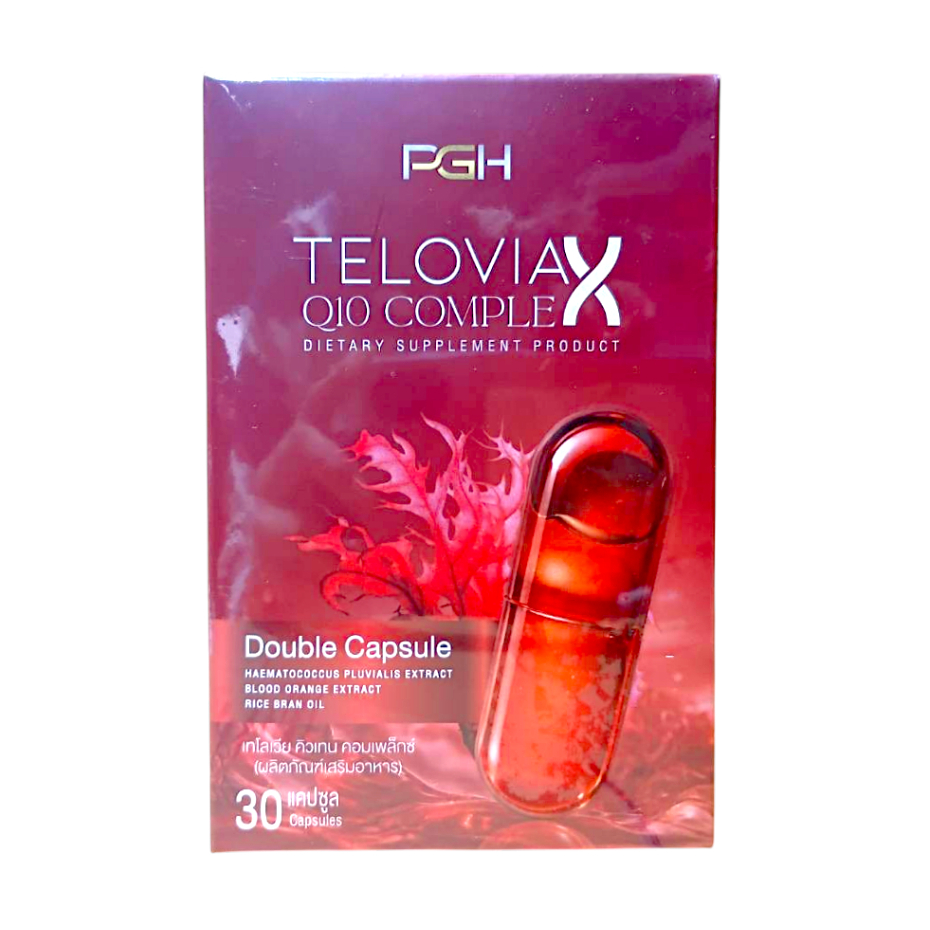 PGH TELOVIA Q10 COMPLEX 30S ผลิตภัณฑ์เสริมอาหาร รหัส0081 Exp.4/28 ...