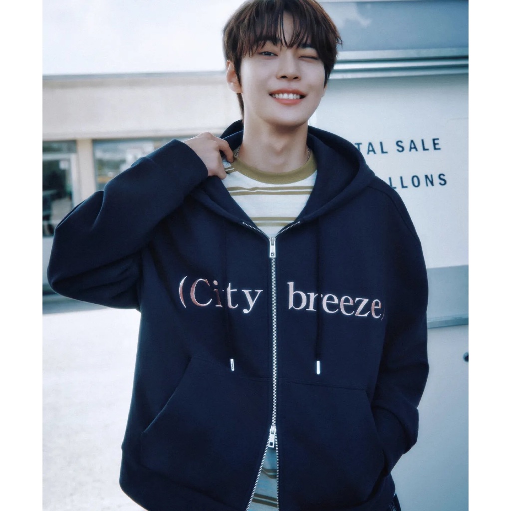 NCTドヨンCityBreeze Zip-Upパーカー ⋆˚𝜗𝜚˚⋆preorder CITYBREEZE x DOYOUNG NCT NCT mute logo zip-up