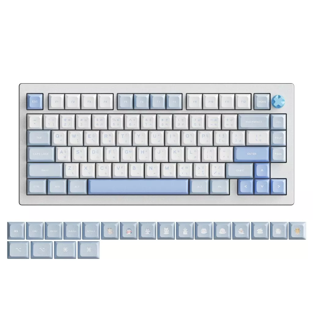 DEKAY GALAXY75 มีภาษาไทย (TH) เสียงครีมมี่ Ultra Creamy Aluminum keyboard Bluetooth GALAXY 75
