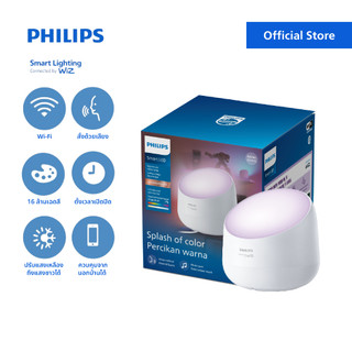 Philips Smart Lighting Connected by WiZ đèn bàn thông minh chiếu tường RGB mẫu Squire 16 triệu màu 8.5W