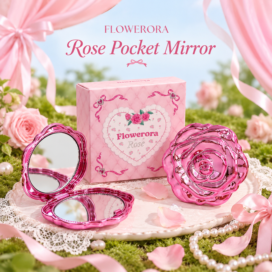 ช็อปครบ 829 รับฟรี [Free Gift] FLOWERORA Rose Pocket Mirror กระจกกุหลาบ ...