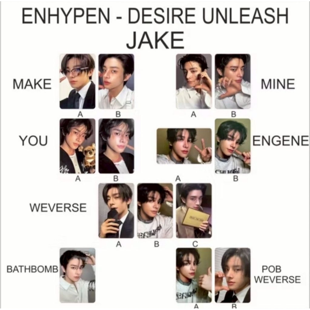 พร้อมส่ง] [Official] Enhypen Photocard Desire U ( Jungwon