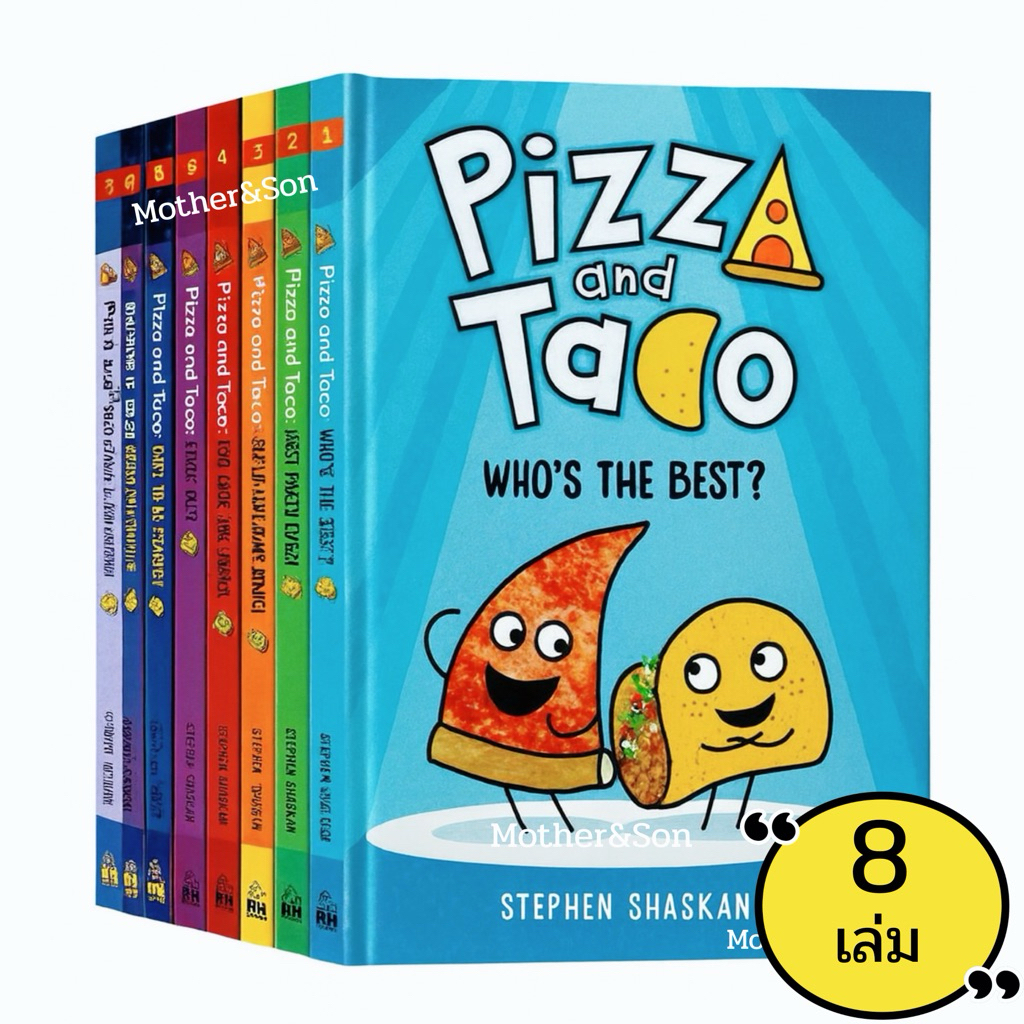 Pizza and Taco 全8冊セット 音源付き Pizza and Taco 英語 原書 漫画本 8巻セット Pizza and Taco To Go! 3-