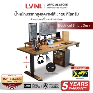 LVNI โต๊ะปรับระดับไฟฟ้า แผ่นรองโต๊ะหนัง โต๊ะคอม โต๊ะทำงานยืดหยุ่นไฟฟ้า ที่เหมาะสมต่อรูปร่างมนุษย์ ใช้ได้สำหรับการทำงาน