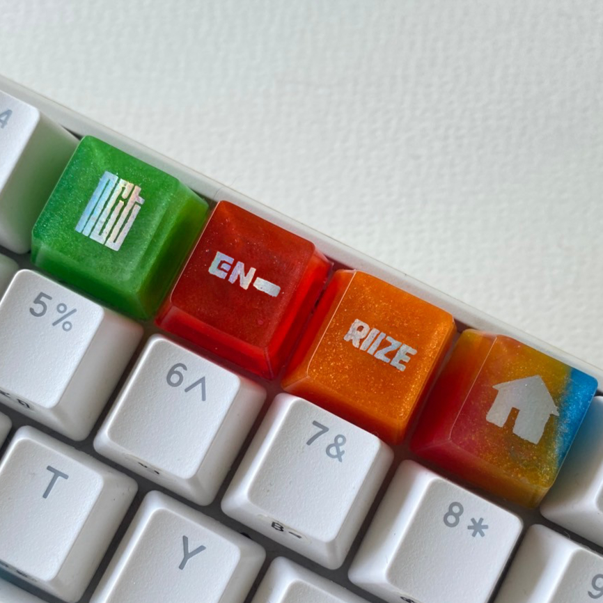 KEYCAP KPOP/TPOP/JPOP/CPOP LOGO ปุ่มคีย์บอร์ด วัสดุเรซิ่น (อ่าน ...