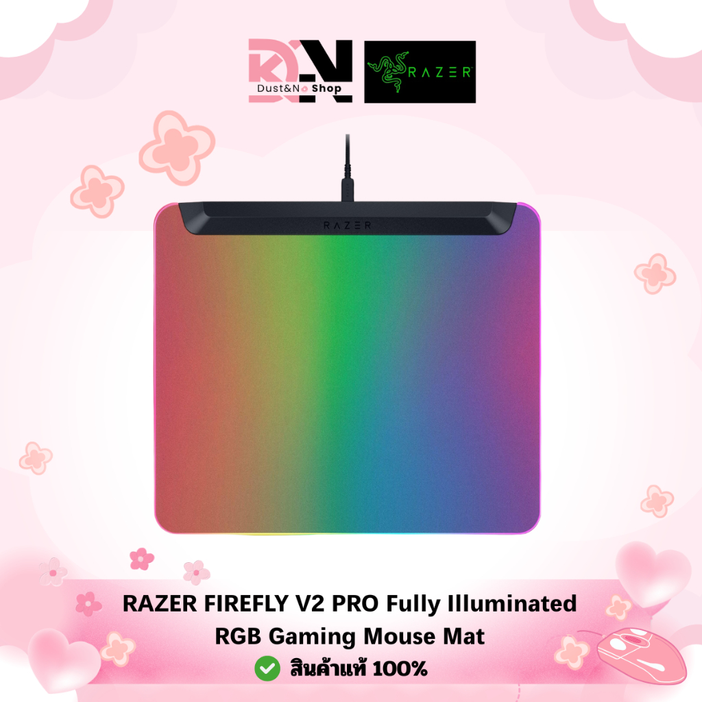 RAZER FIREFLY V2 PRO Fully Illuminated RGB Gaming Mouse Mat *แผ่นรอง ...