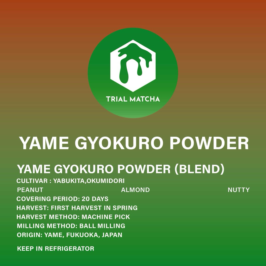 TRIAL MATCHA | ผงเกียวกุโระยาเมะ Yame Gyokuro powder (ตัวใหม่) | Shopee ...