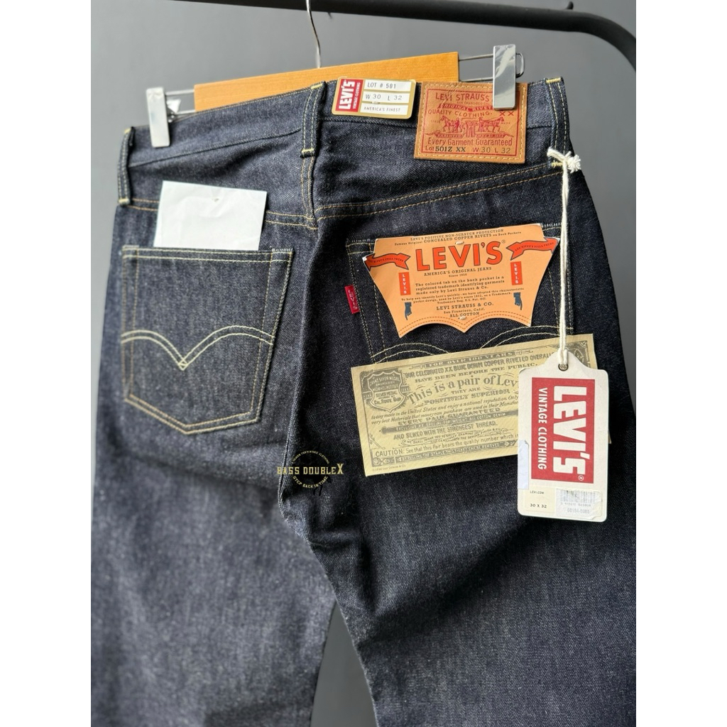 LEVI'S LVC 1954 ริมแดง ผ้าดิบ 501ZXX MADE IN USA | Shopee Thailand