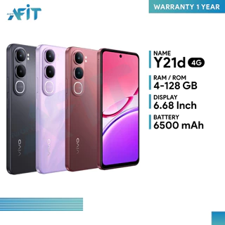 โปรโมชั่น Flash Sale : Vivo Y21d 6128GB 6256GB หน้าจอ 6.68 นิ้ว แบต 6500 mAh ประกันศูนย์ 1 ปี