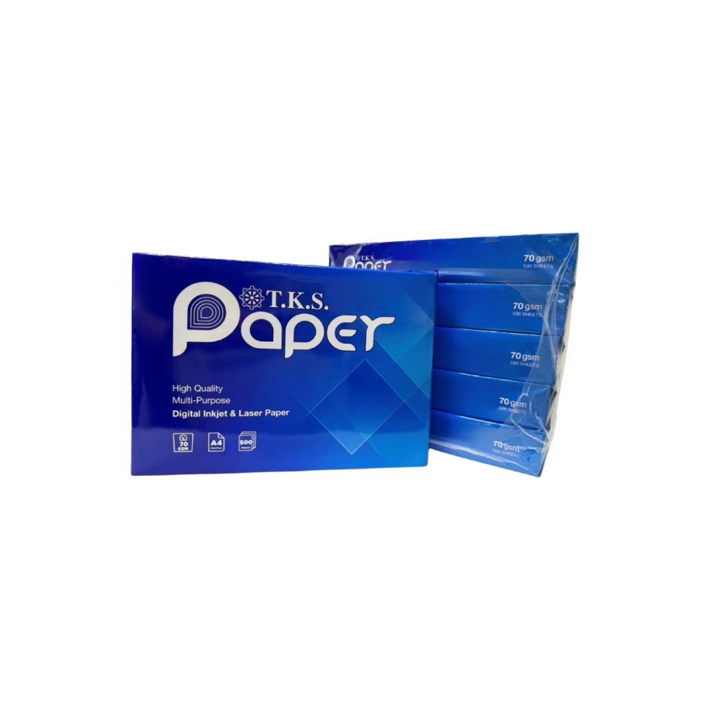 TKS กระดาษถ่ายเอกสาร A4 70 แกรม จำนวน 500 แผ่นต่อรีม (ราคาต่อรีม) copy ...