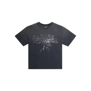 Vixen Boxy Tee Sunfaded Black Fade / เสื้อยืด สีเฟด