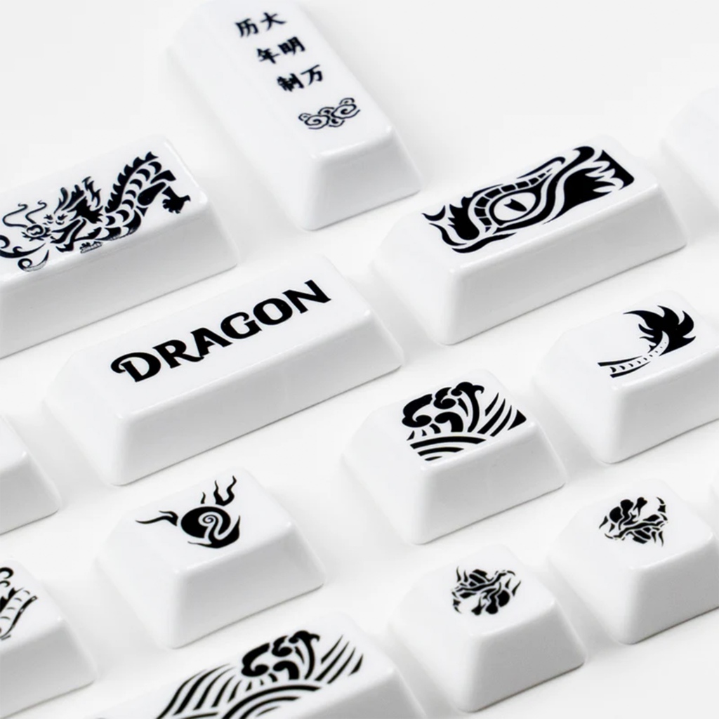 คีย์แคป Cerakey Dragon Novelty Ceramic Keycap Set 24 Keys Cherry ...