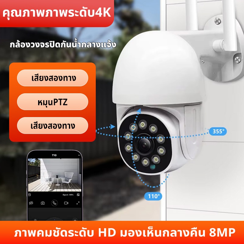IPM-Outdoor IP Camera 5mp 4g sim 8mp 8ล้านพิกเซล กล้องวงจรปิด wifi ...