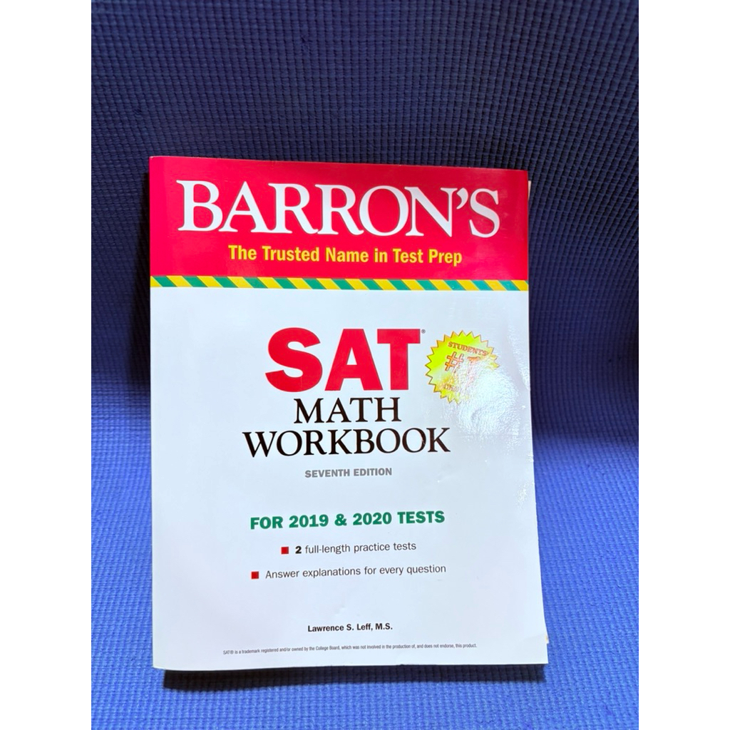 (ป้ายkino)SAT MATH WORKBOOK ไม่มีจดตำหนิสันข้างมือ2 | Shopee Thailand