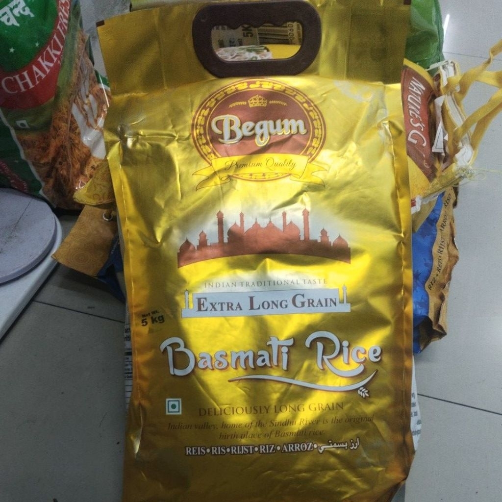 Begum Basmati Rice (extra long grain) (ข้าวบาสมติ) อย่างดี สินค้าส่งจาก ...