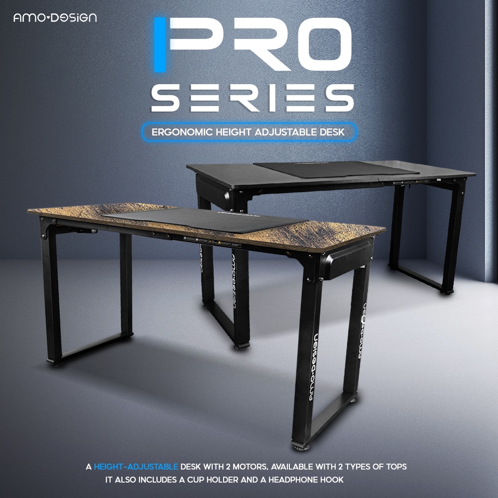 AMO DESIGN รุ่น Pro Series โต๊ะคอมปรับระดับไฟฟ้า 2 มอเตอร์ Electric ...