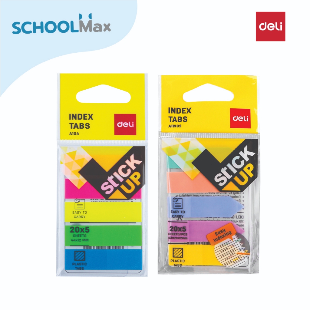 Deli เทปอินเด็กซ์ 5สี index tape sticky note / ชิ้น | Shopee Thailand