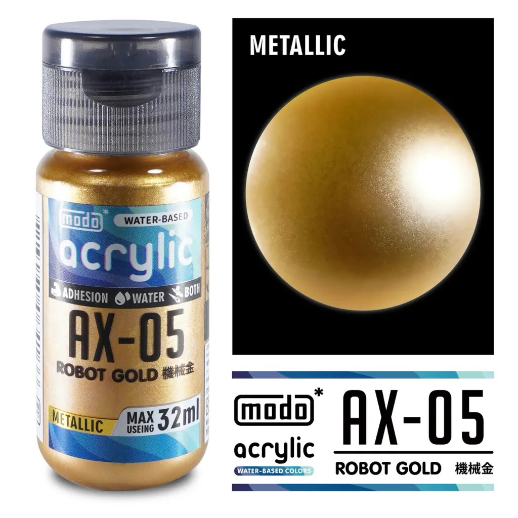 MODO WATER-BASED COLOR Metallic สีอะคริลิคสูตรน้ำ ชนิดสีเงา ขนาด 30 ml ...