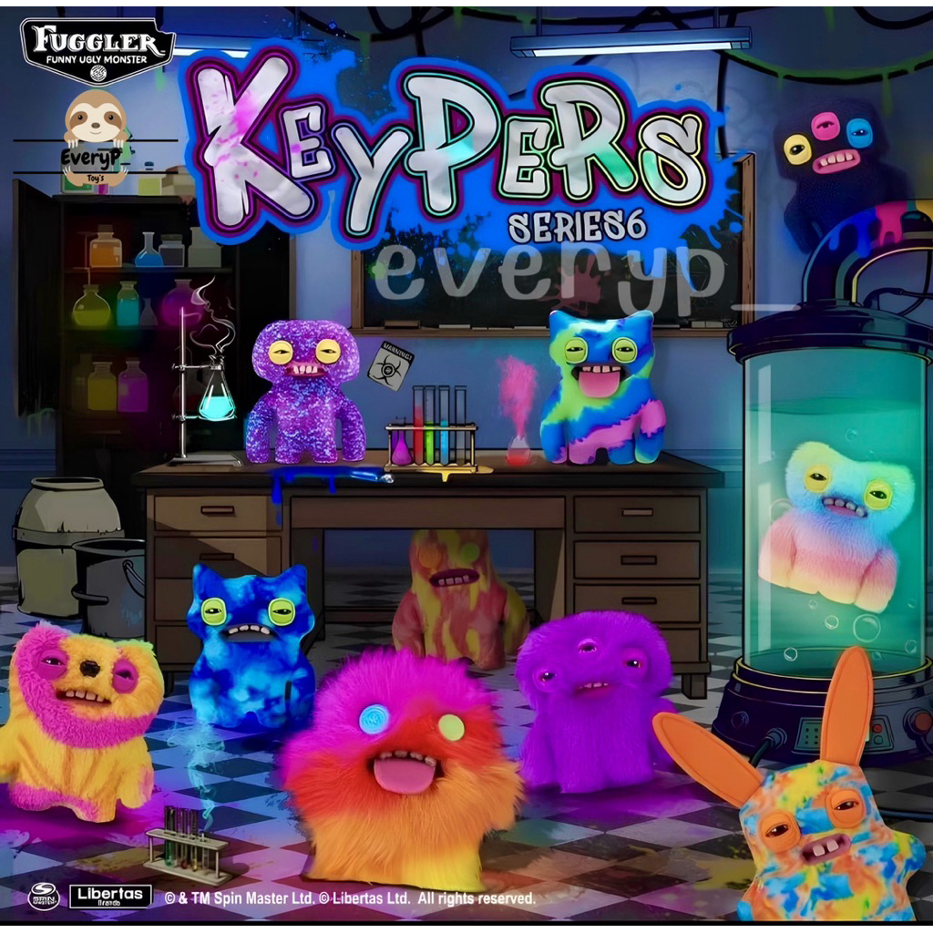 (ส่งด่วน) กล่องสุ่มพวงกุญแจ 😈 Fuggler Keypers Series 6 Fuggler Funny ...