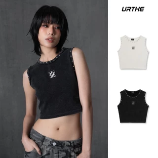 URTHE - เสื้อครอป เเขนกุด รุ่น STARKLY REVEALED