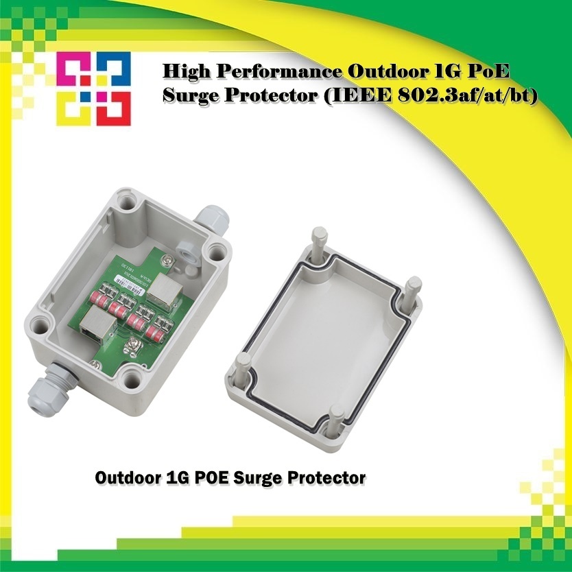 SP006PHO High Performance Outdoor 1G PoE Surge Protector (IEEE 802.3af ...