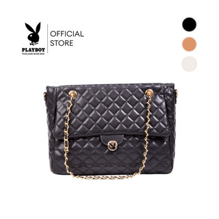 Playboy รุ่น Emma Bag กระเป๋าสะพายข้างผู้หญิง รหัส ST-BS252PB131R ดีไซน์กระเป๋าทรงช้อปปิ้ง มี 3 สี
