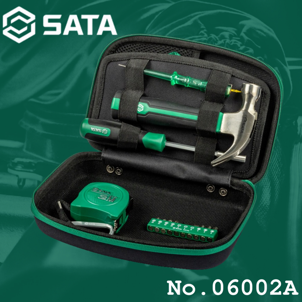 SATA ชุดเครื่องมือพื้นฐาน 17 ชิ้น No.06002A (17Pc. Basic Tool Set ...