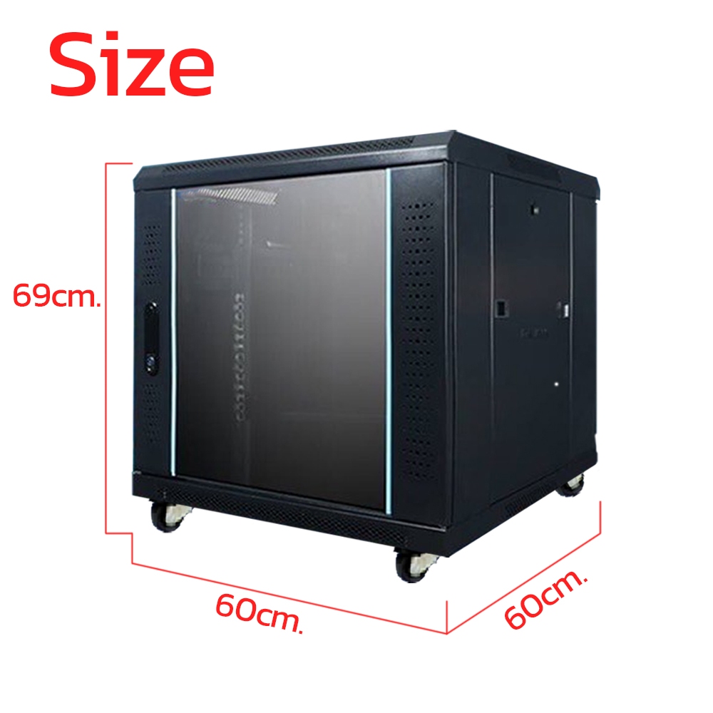 Apollo Network Cabinet ตู้ Rack 12U รุ่น ACR-12U-W ขนาด 60x60x69cm ...