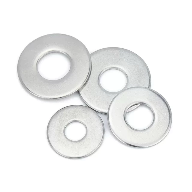 แหวนรองสแตนเลส 304 แบบไม่มาตรฐาน | Flat Washer M3–M20 | หนา แข็งแรง กันสนิม สำหรับงานช่าง / DIY