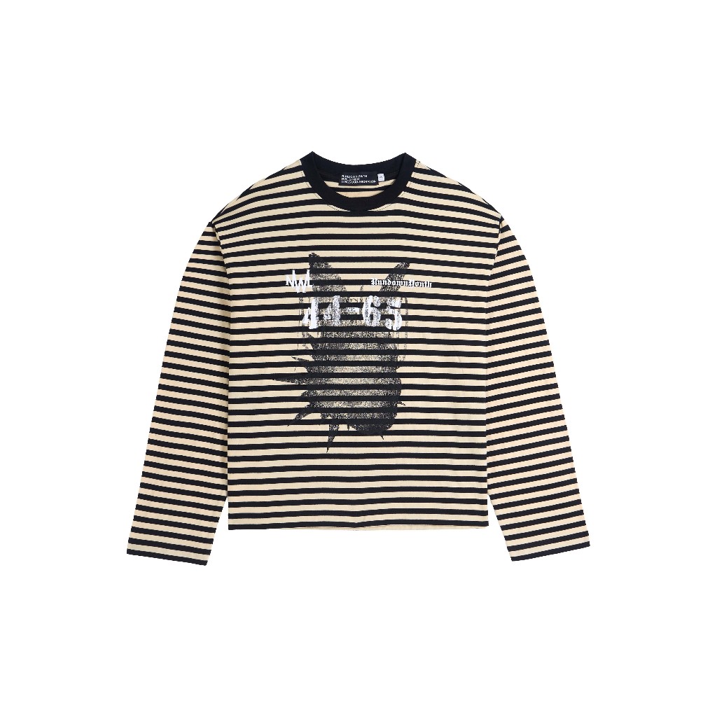 Striped Tee Long Sleeve Yellow-Black / เสื้อยืดแขนยาว