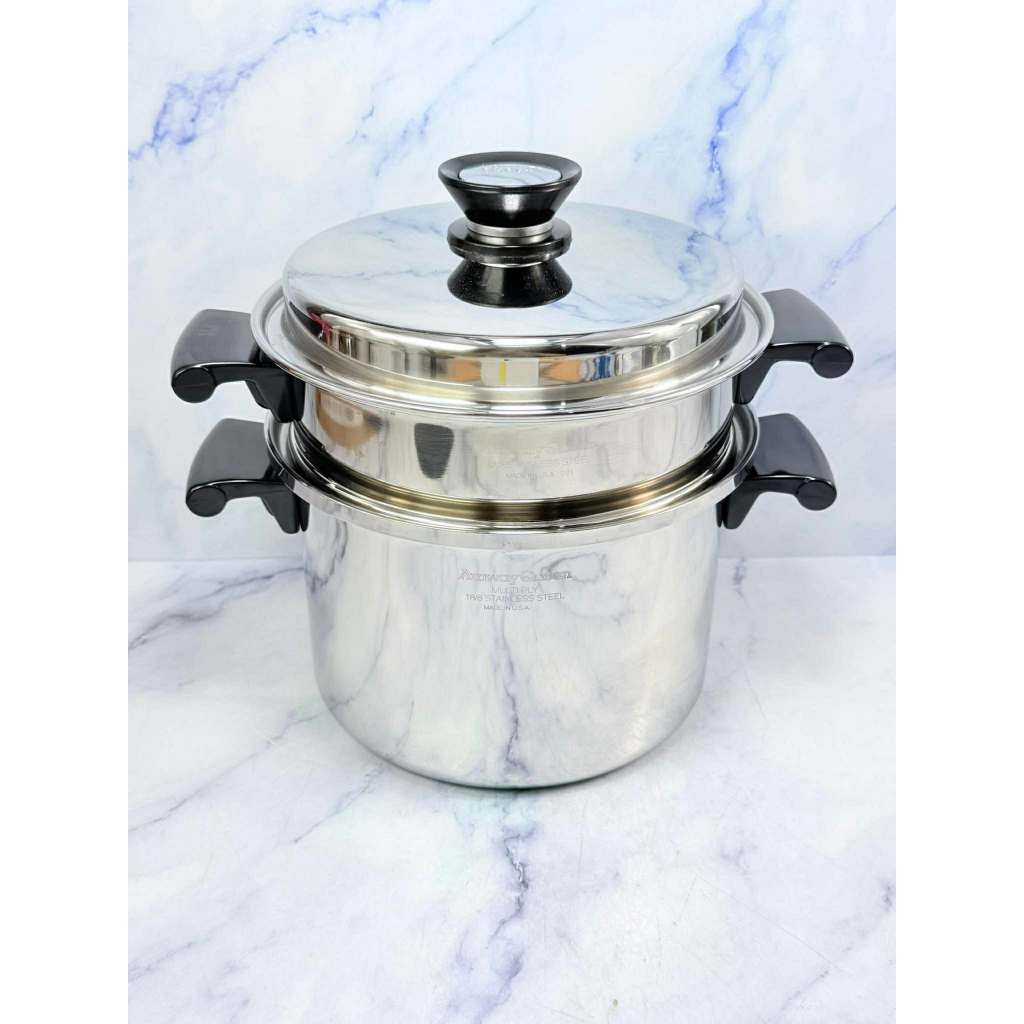 Amway Queen ชุดหม้อนึ่งไซส์เล็ก​ Stainles steel 18/8 Made in Usa