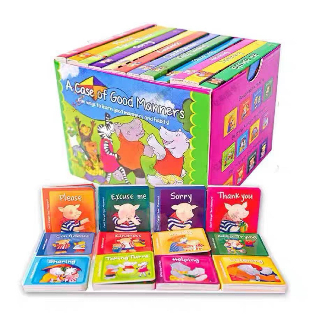 Board book A case of good manners box set 12 เล่ม หนังสืออ่านภาษาอังกฤษ ...