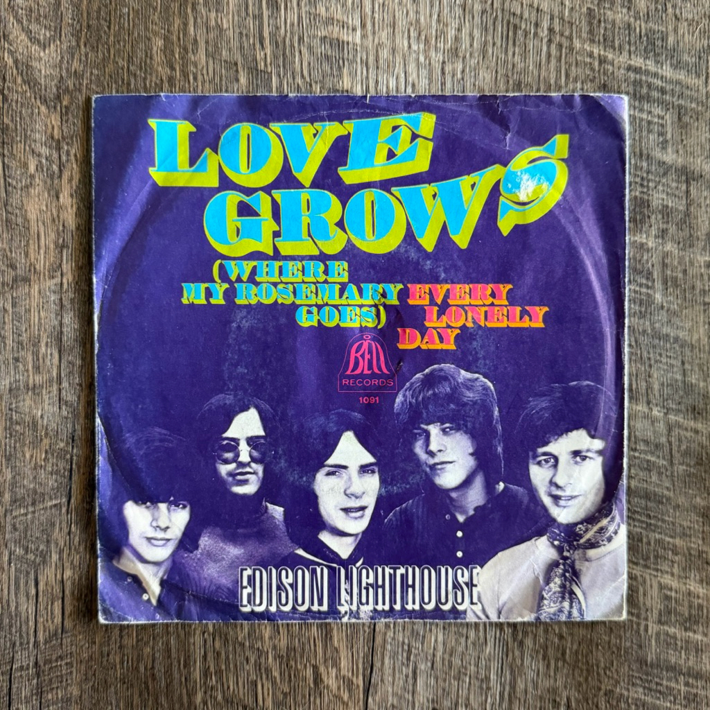 แผ่นเสียง Edison Lighthouse - Love Grows (Where My Rosemary Goes) vinyl ...