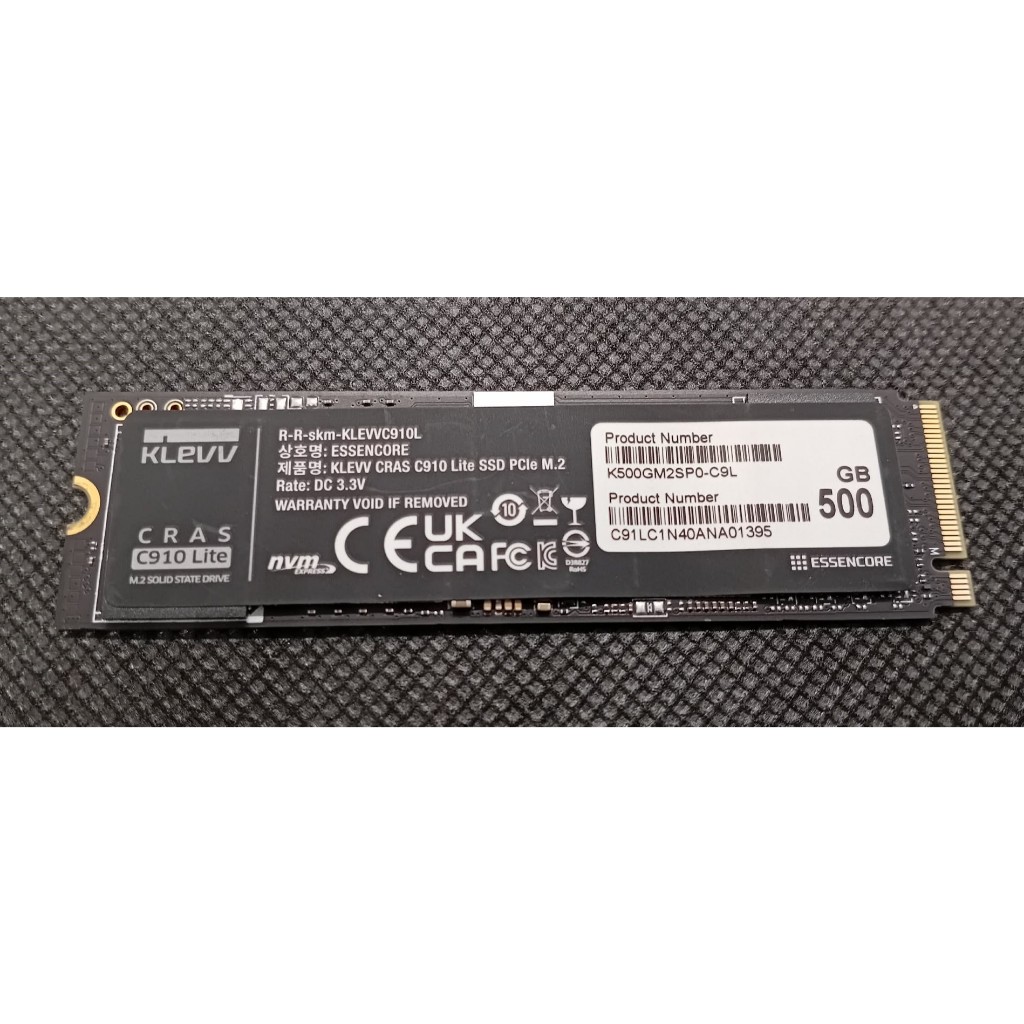 500 GB SSD (เอสเอสดี) KLEVV CRASS C910 LITE M.2 NVMe PCIe 4x4 | Shopee ...