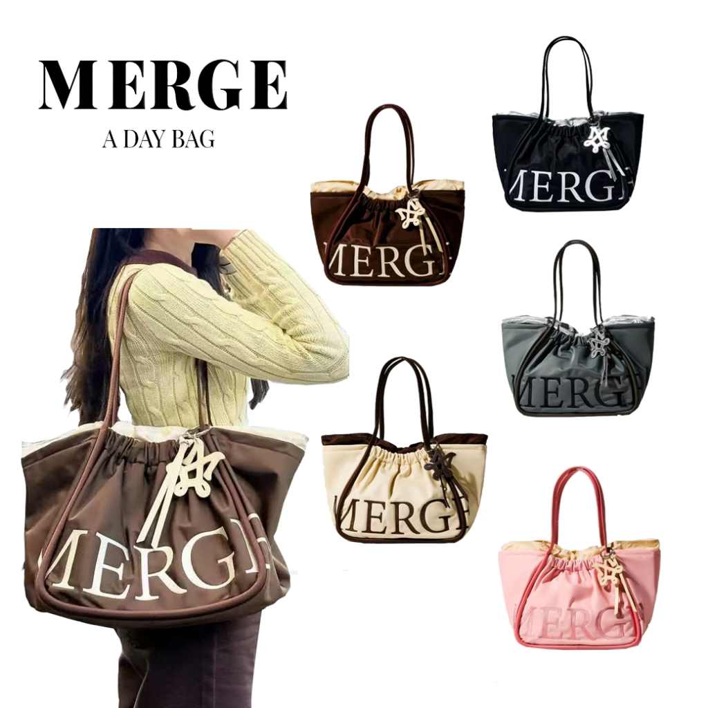 Merge A Day Bag Nylon Edition In Large กระเป๋าสะพายบ่า ความจุใหญ่ เนื้อ ...